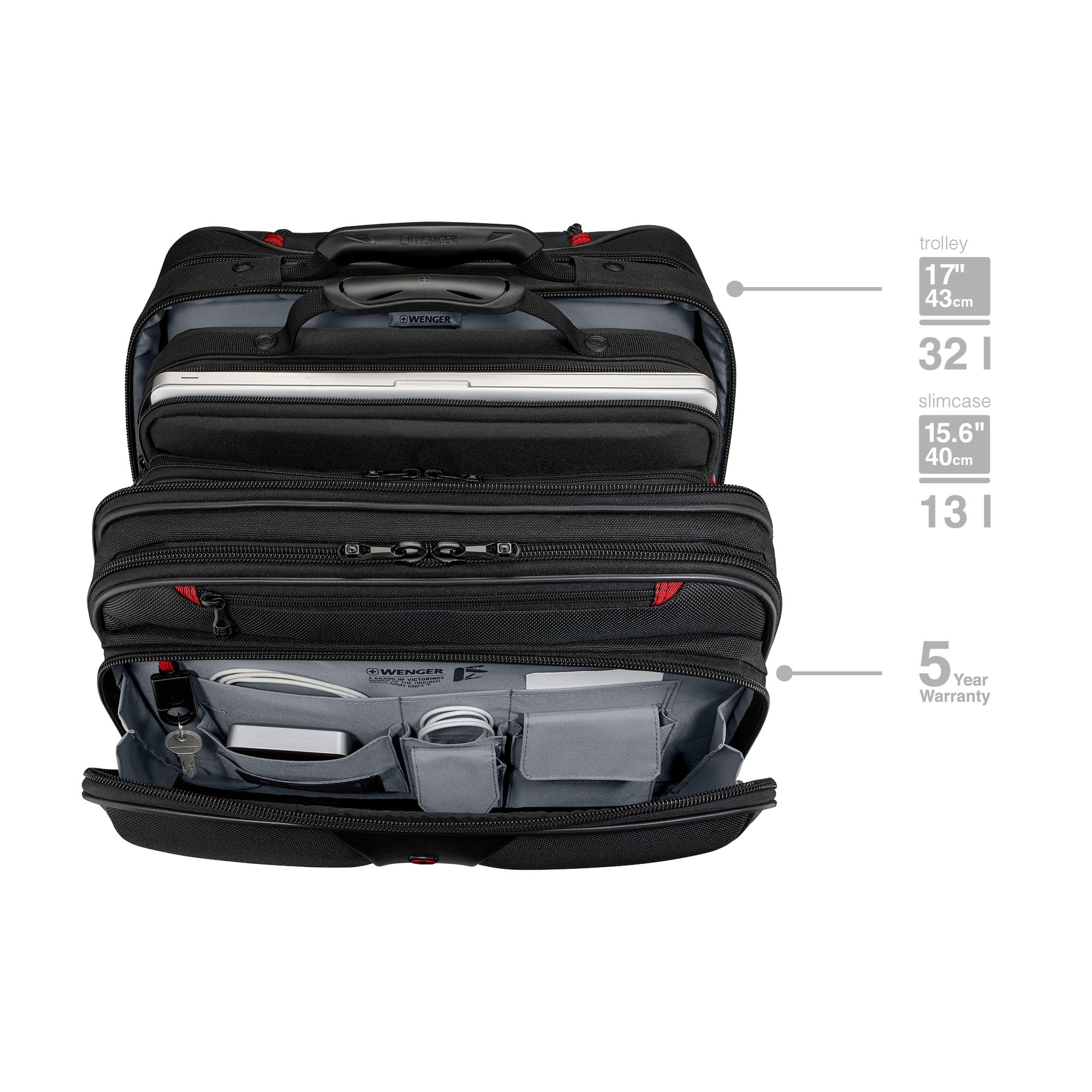 WENGER Patriot 2-tlg Laptop Trolley Case 17