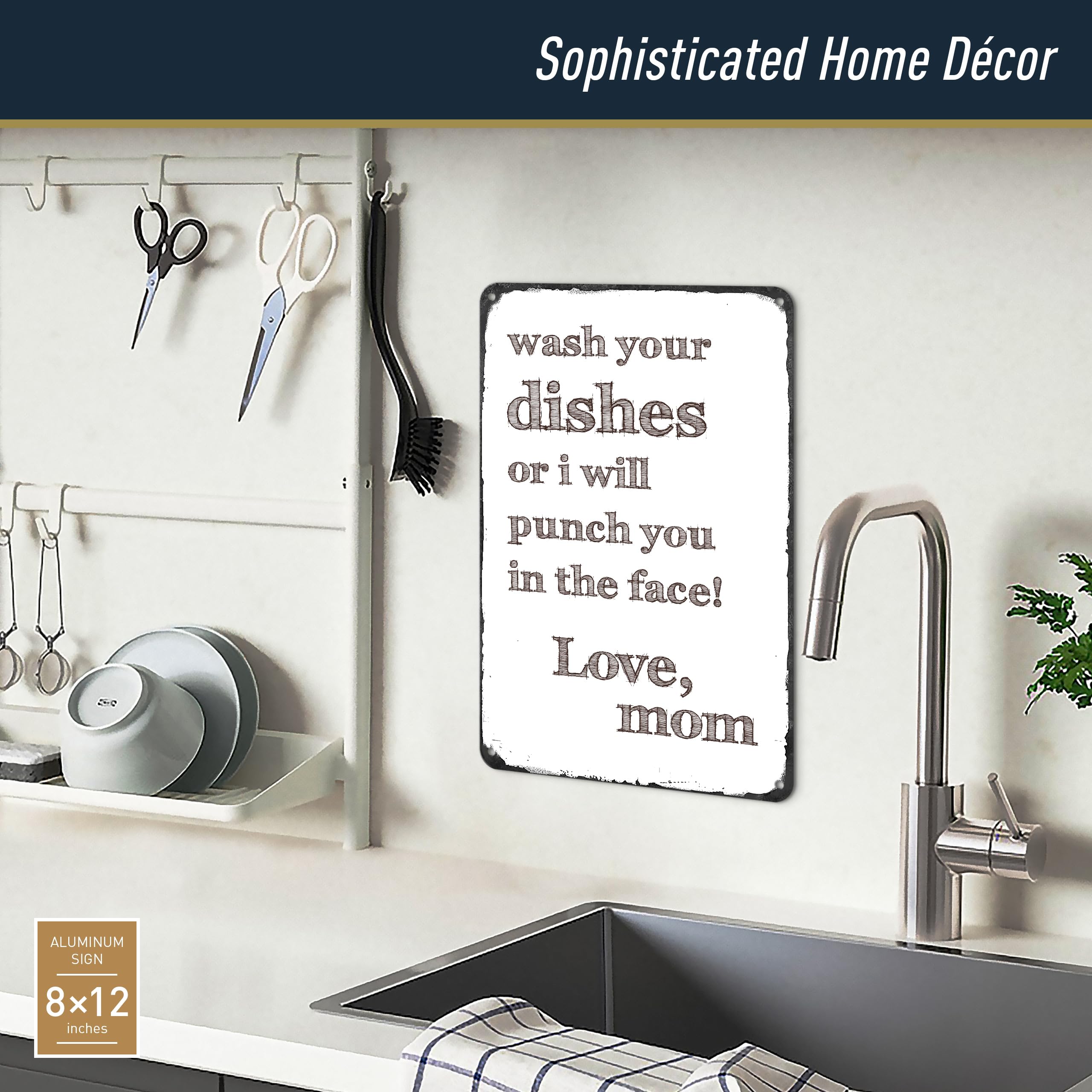 Amazon.com: Funny Kitchen Metal Sign - Mom