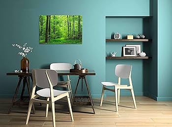 Amazon.co.jp: 森林 アートパネル 太陽の光 ポスター 壁掛け