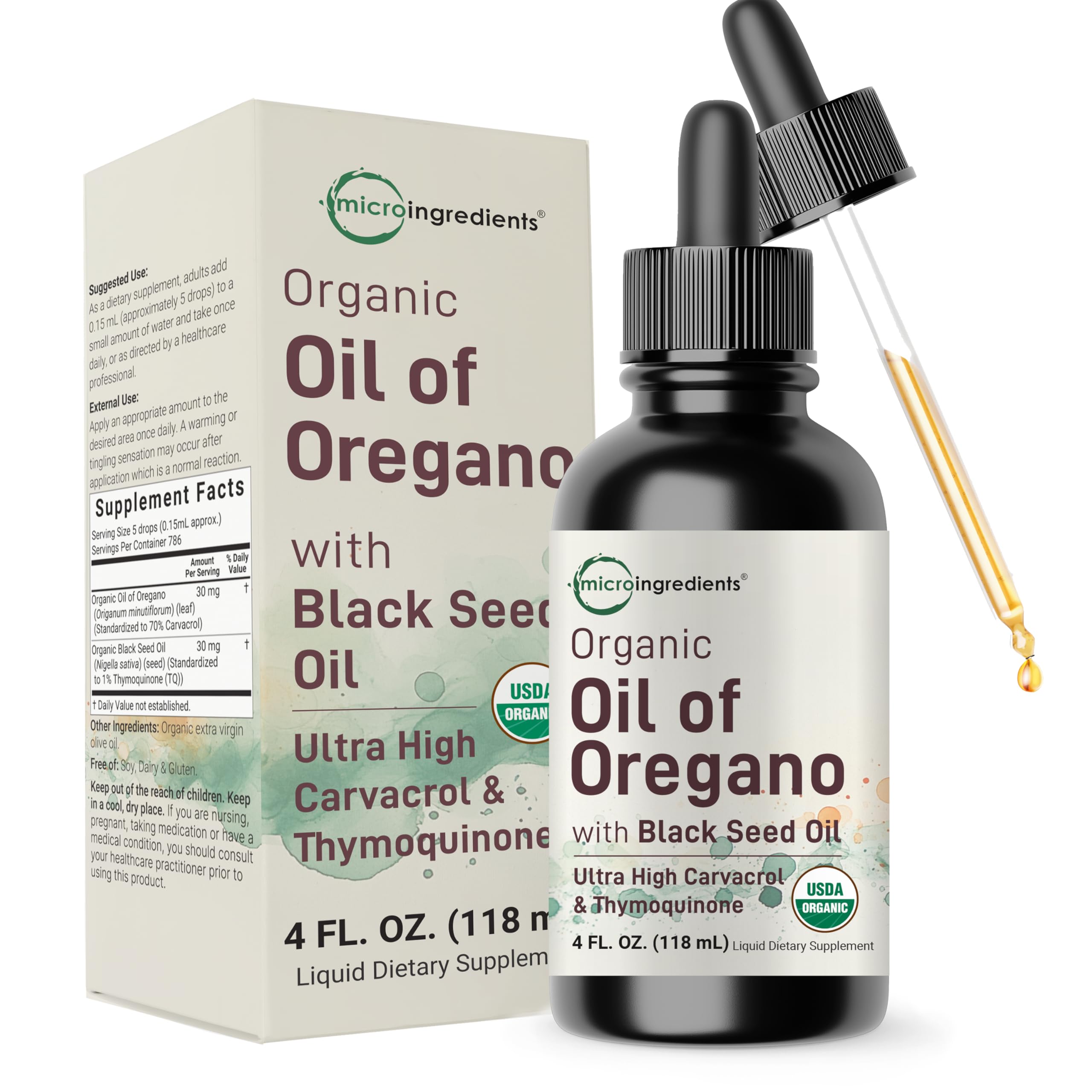 Micro Ingredients Oil of Oregano Liquid Drops