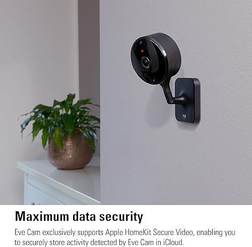 Miniatura 5 de Eve Cam  Cámara interior inteligente, resolución de 1080p, Wi-Fi, 100% privacidad, video seguro HomeKit, notificaciones de iPhone, micrófono y