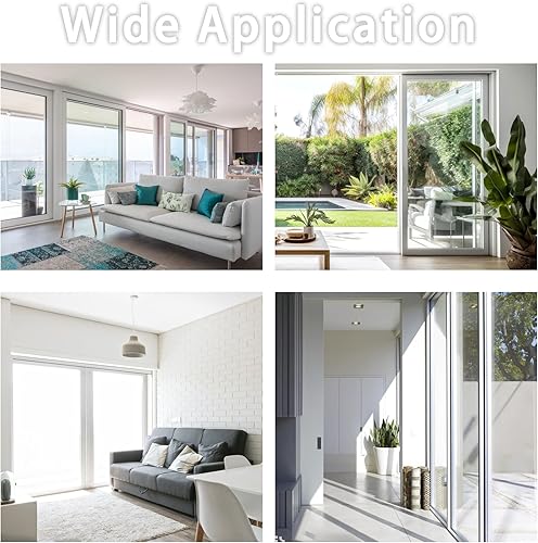 Miniatura 6 de KOXHERO Manija de puerta corredera de metal de 6.5 pulgadas de repuesto para puerta de granero - Paquete de 2 manijas blancas de aleación de