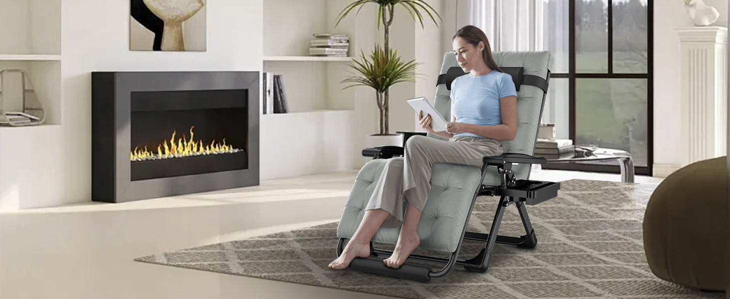 Amazon.com: YOMIFUN Oversized Zero Gravity Chair, 33In XXL Padded