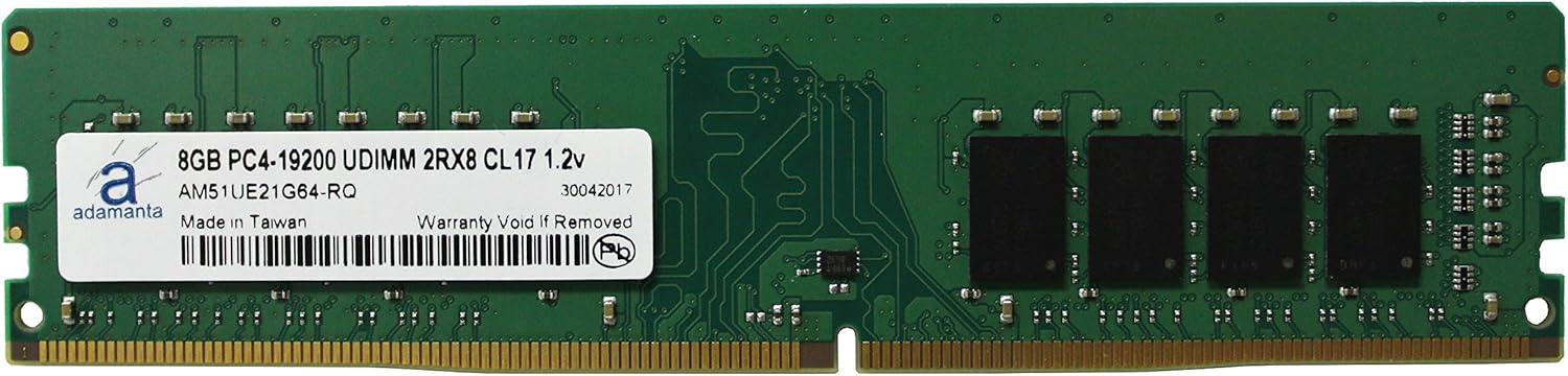 Adamanta 8GB (1x8GB) Desktop Memory Upgrade for Dell XPS 8920 DDR4 2400Mhz PC4-19200 Unbuffered DIMM 2Rx8 CL17 1.2v RAM DRAM