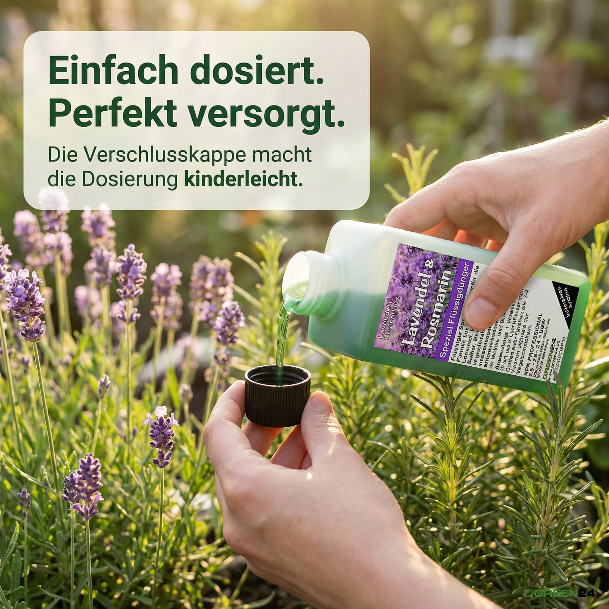 Nawóz do lawendy i rozmarynu NPK pełny nawóz do roślin Lamiaceae (Lavendula, Rosmarinus, mięta, szałwia, bazylia)