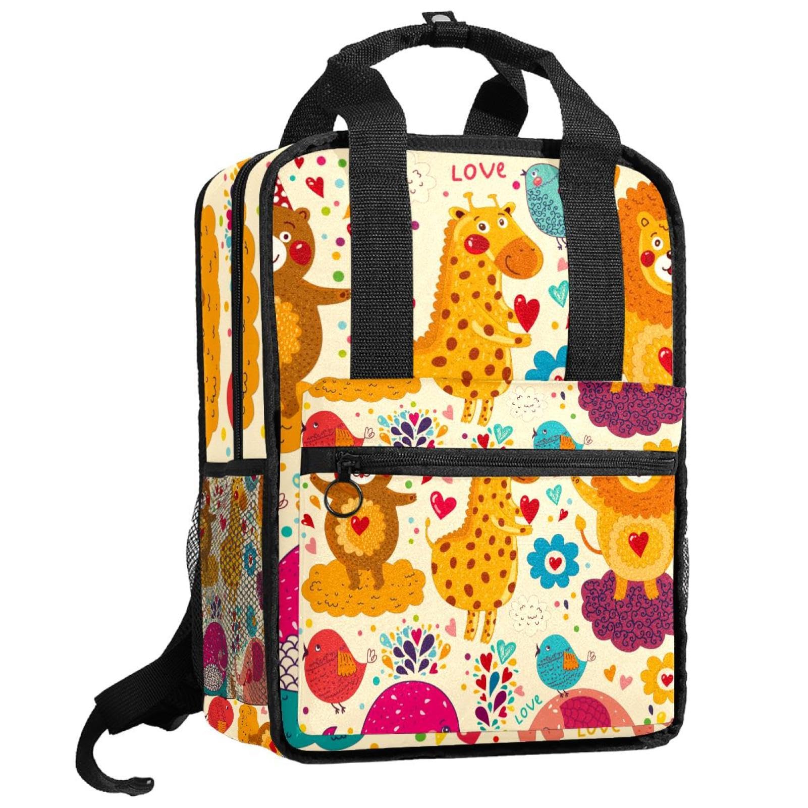 Sac à dos garçons et filles éléphant lion multicolore 35cm - 8