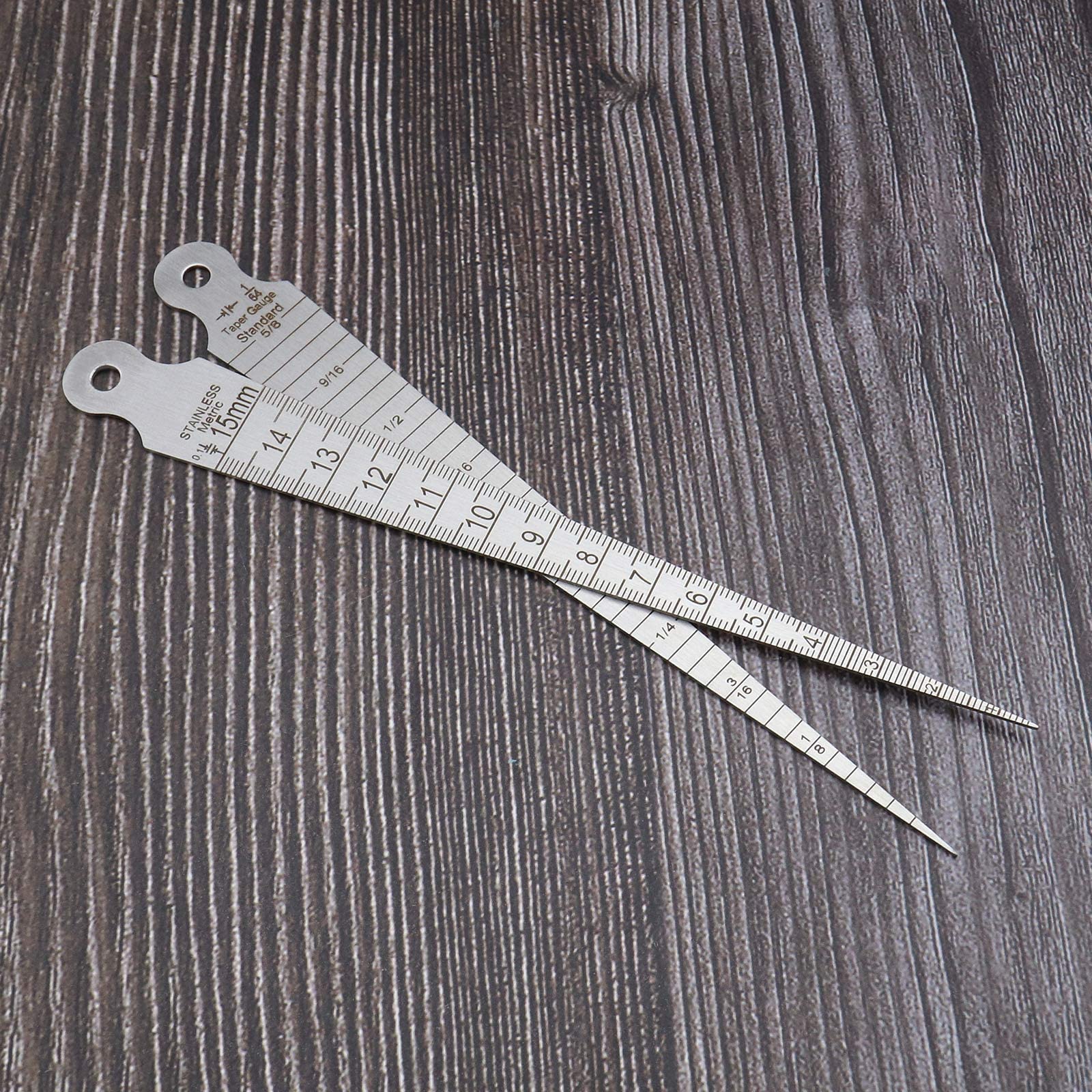 2 pezzi cuneo Feeler Gauge conico Gap Gauge in acciaio inox cono saldatura Gauge Feeler gap foro strumento di misura per diametro interno foro diametro ecc