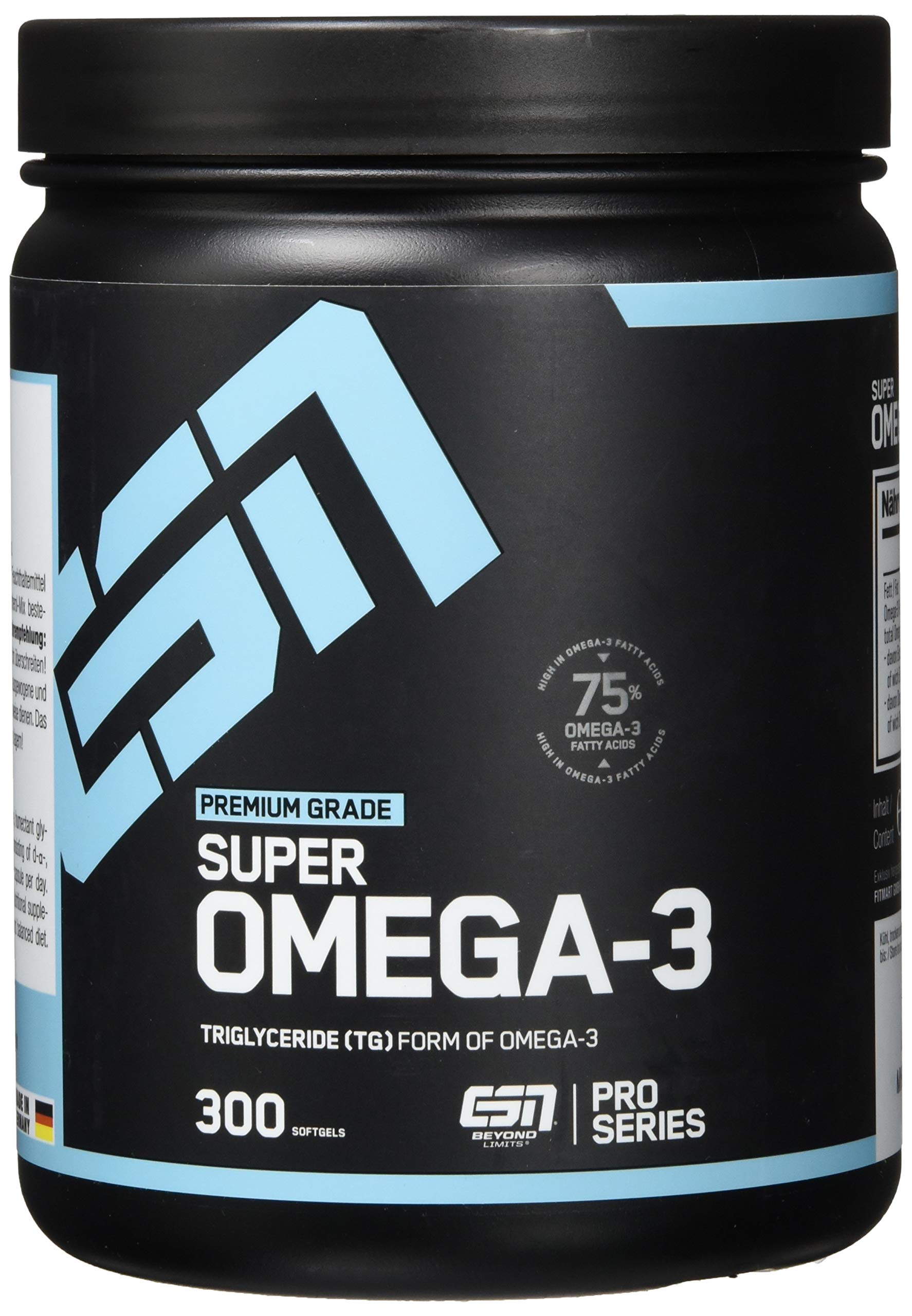 ESN Super Omega-3, 300 Kaps., 440 g & Zinc, Pro Series, 120 Kapseln, 1er Pack (1 x 90 g)