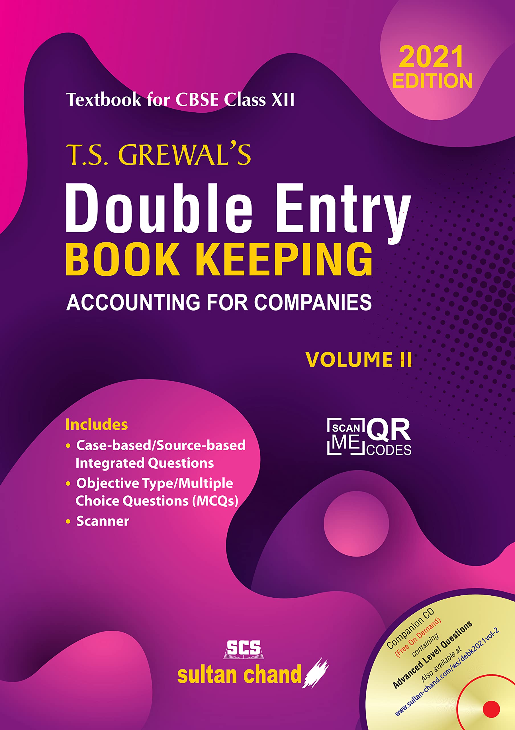 T.S. Grewal's Double Entry Book Keeping: Accounting for Companies -( Vol. 2)Textbook for CBSE Class 12 (2021-22 Session) Paperback – Big Book, 8 April 2021