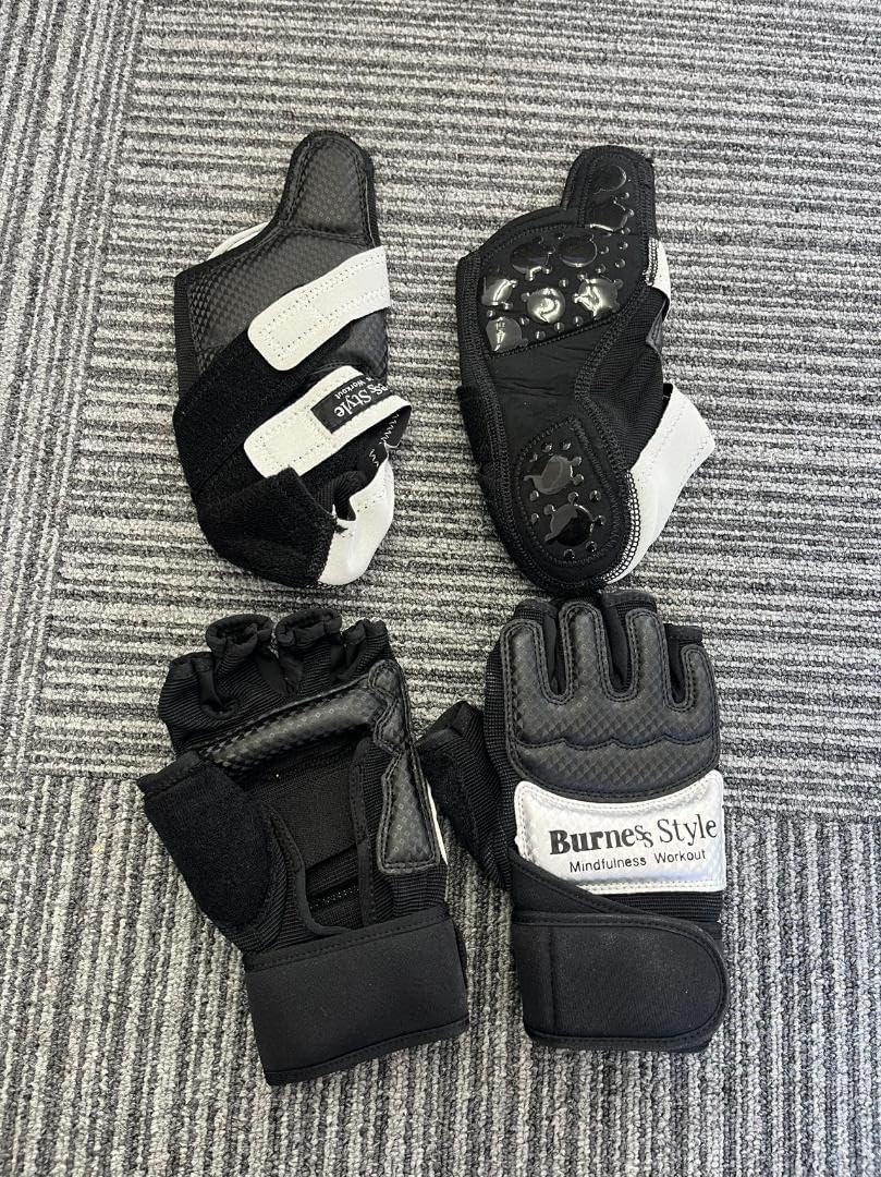 ほぼ新品 Burne's Style グローブ M、靴Mセット Mバーネススタイル シューズ グローブセット 黒 mサイズ Burnes Style