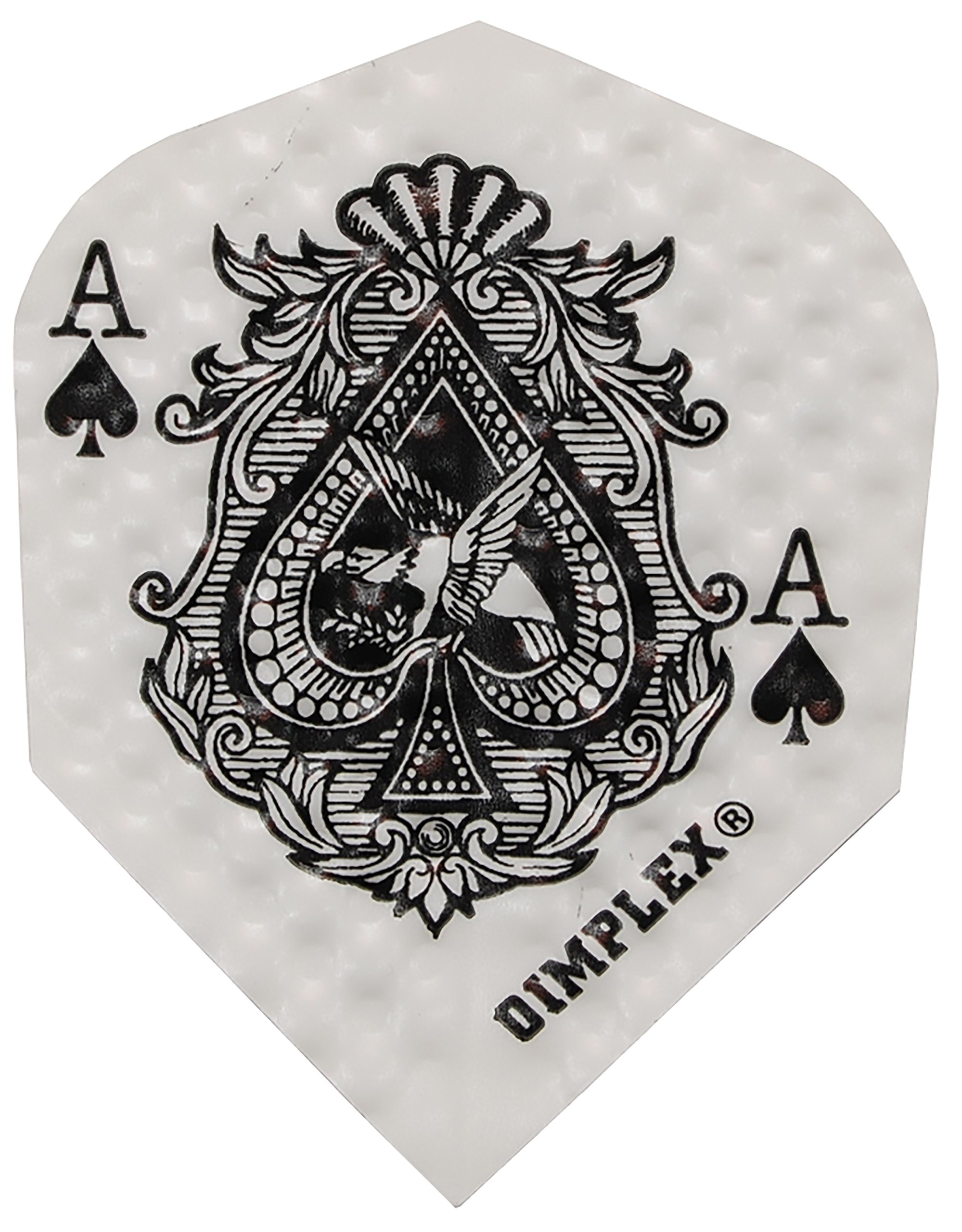 Harrow Dimplex Ace of Spade Standard Shape Dart Flights (5 Sets)