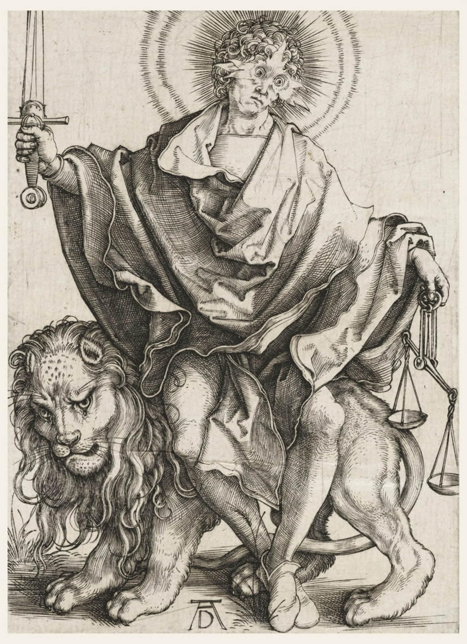 Tableau sur toile Justice de Dürer pour chambre à coucher 60x90