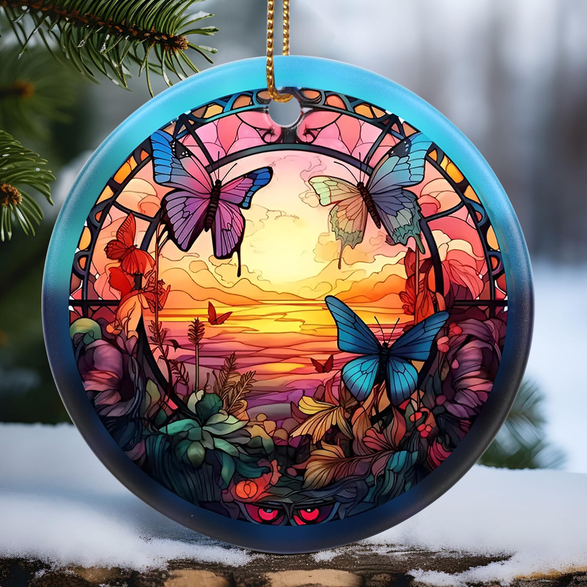 Idée cadeau de vacances : le souvenir d'héritage en céramique papillon