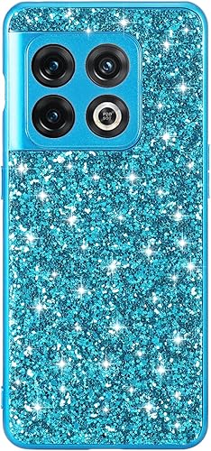 Miniatura 2 de Funda para OnePlus 10 Pro, funda de lujo con purpurina brillante y diamantes de imitación con parachoques de TPU galvanizado flexible, funda delgada