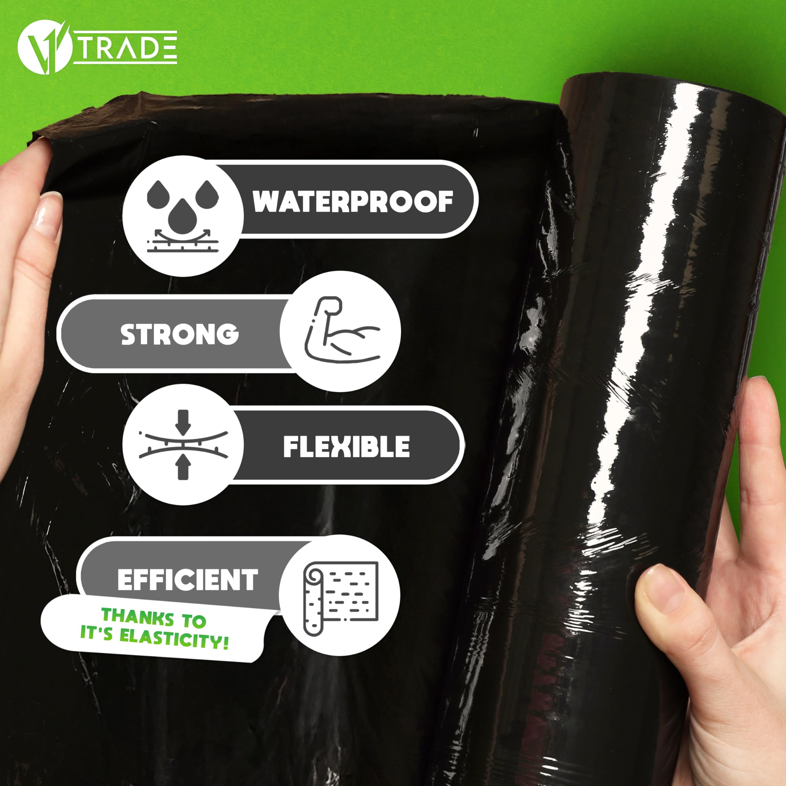 6 Rotoli Di Pellicola Estensibile Trasparente Da 51 Cm X 95 M | Pellicola Per Imballaggio Per Pacchi E Pallet | Pellicola Elastica Per Trasloco | Leroy Merlin - Foto 6