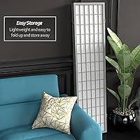 Vista 58 de Red Lantern Panel de ventana Shoji de 6 pies de alto, divisor de habitación de 3 paneles de palisandro