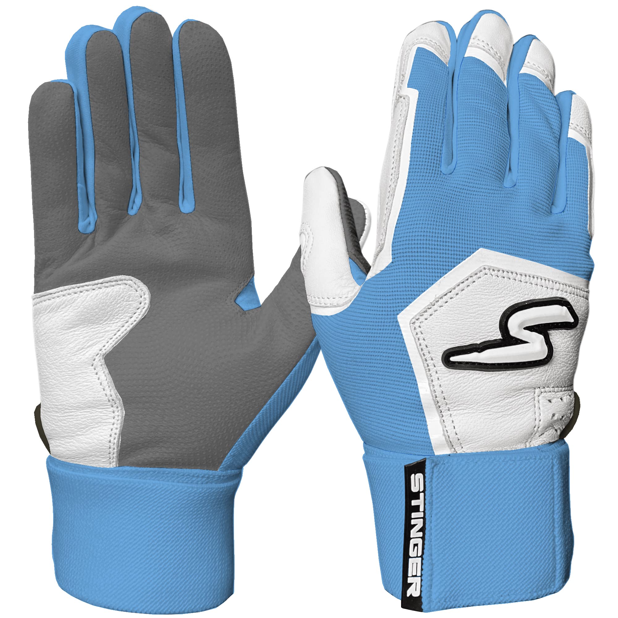 Stinger Sports Winder Series Batting Gloves - Baseball and Softball Gloves for Youth and Adults - Made with Ultra Soft, Breathable, Double-Stitched
