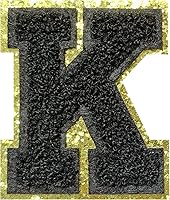 Vista 20 de Parches de letras de felpilla termo-adhesivas de 2.2", parches de letras de felpilla para ropa (negro, 26)
