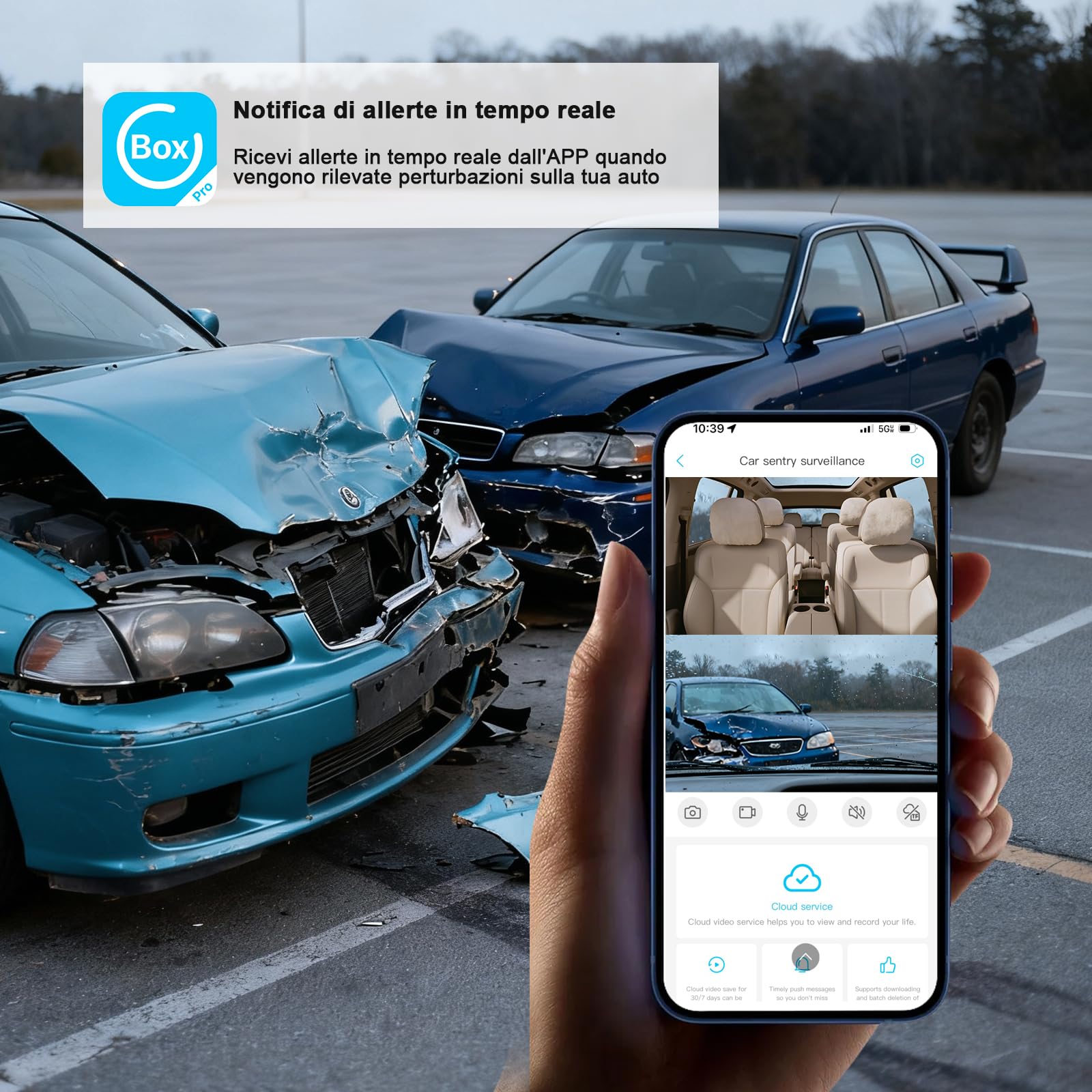 LAMTTO 4G LTE Cellulare Telecamera di Sicurezza per Auto Anti-Furto,GPS,Allerte Istantanei via Storage Cloud,Visualizzazione Live Remota,Telecamera per Flotte & Famiglie