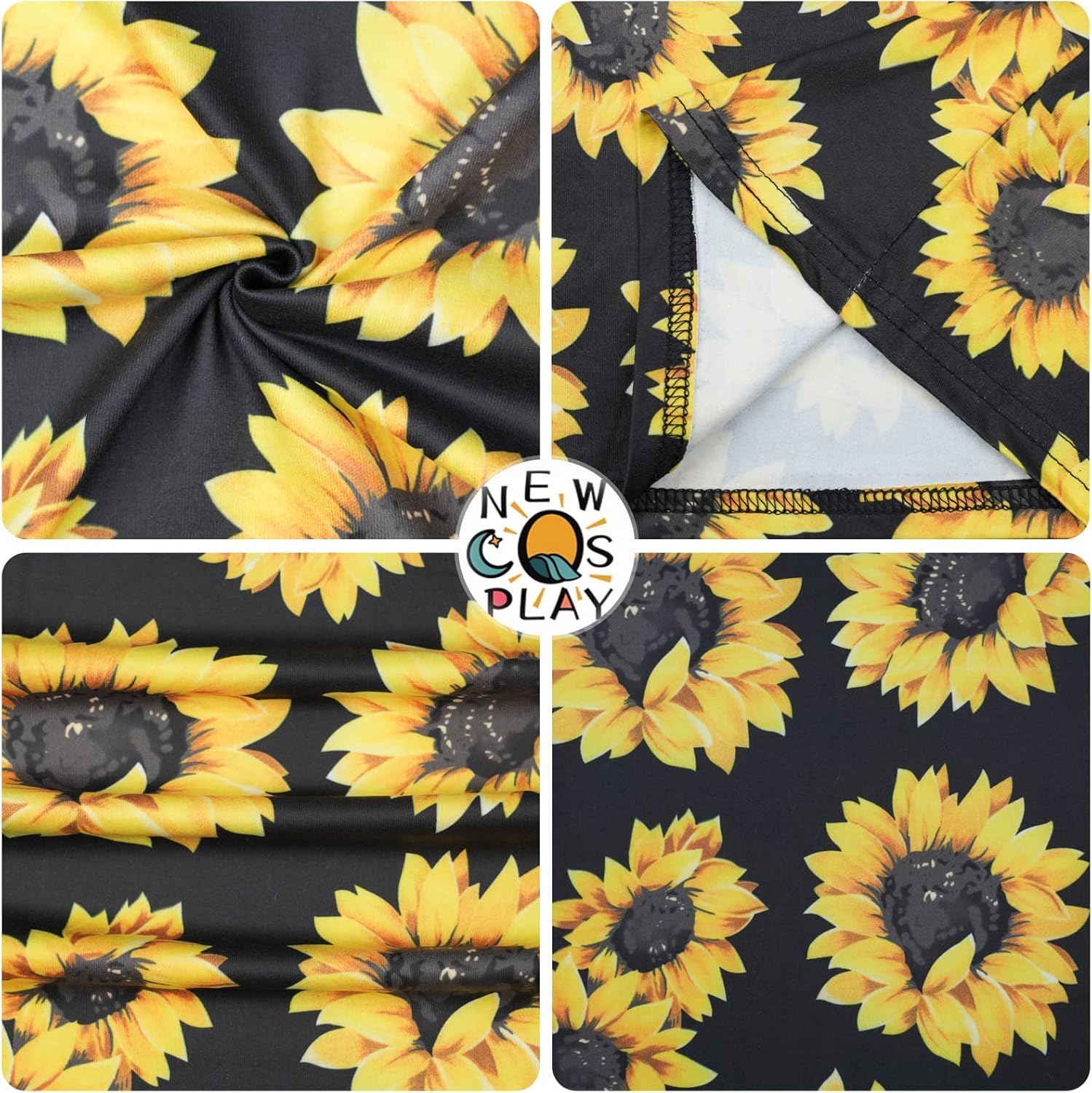 NEWCOSPLAY Women's Comfy Pajama Pants Casual Drawstring Palazzo Lounge Wide Leg Pants - Image 5