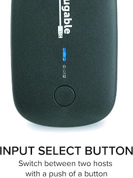 Plugable USB 2.0 Sharing Switch for One-Button USB Device Port Sharing Between Two Computers (A/B Dual Computer Switch)