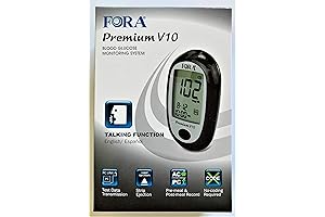 Premium V10 Talking Blood Glucose Meter (Fora 6 Connect Blood Ketone and...