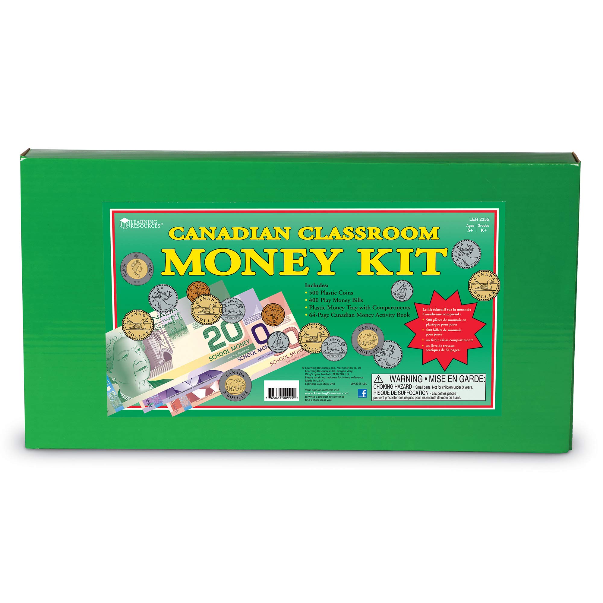 Amazon.com: Learning Resources Canadian Classroom Money Kit - Fake 