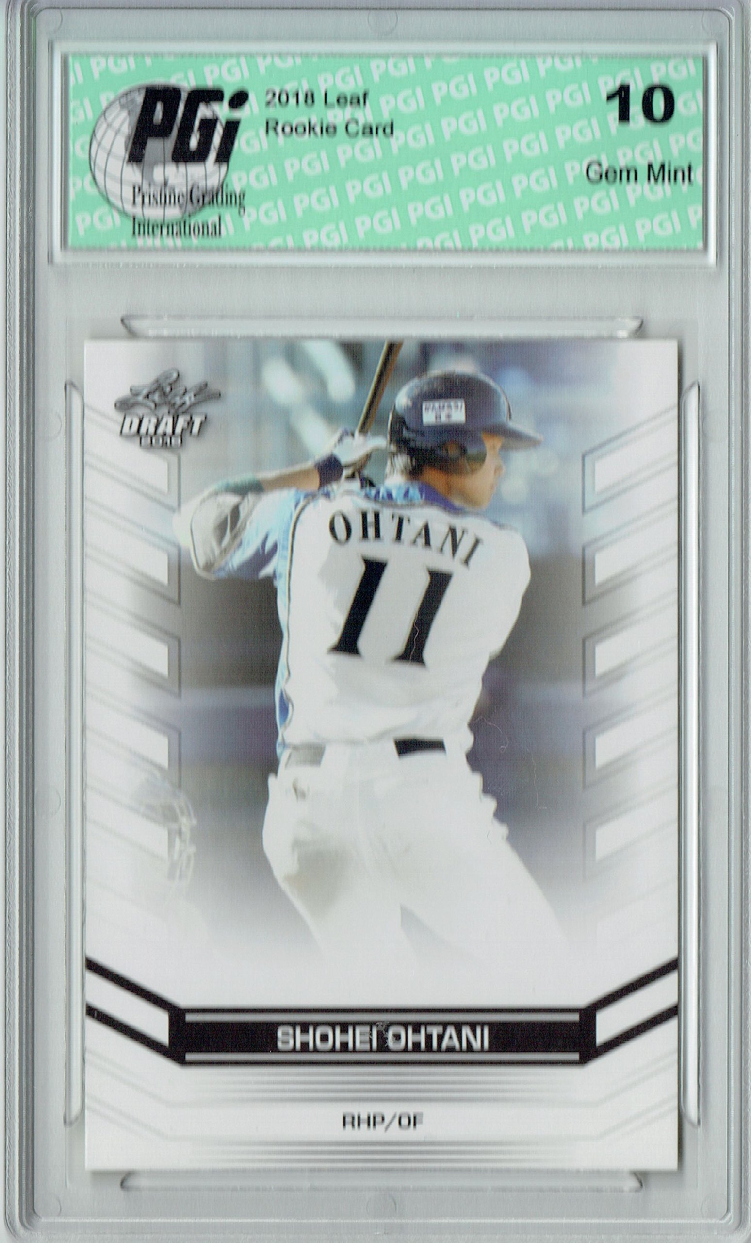 Amazon.com: Shohei Ohtani 2018 Leaf Draft #DY-01 Rookie Card PGI
