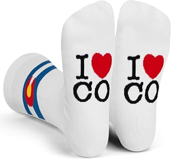 Lavley Travel & State Socks Fun Gift for Travelers Road Trip Lovers | Premium Cotton Blend, Super Soft, Durable, Travel Gift for Travelers, Road Trip Lovers, Novelty State Socks