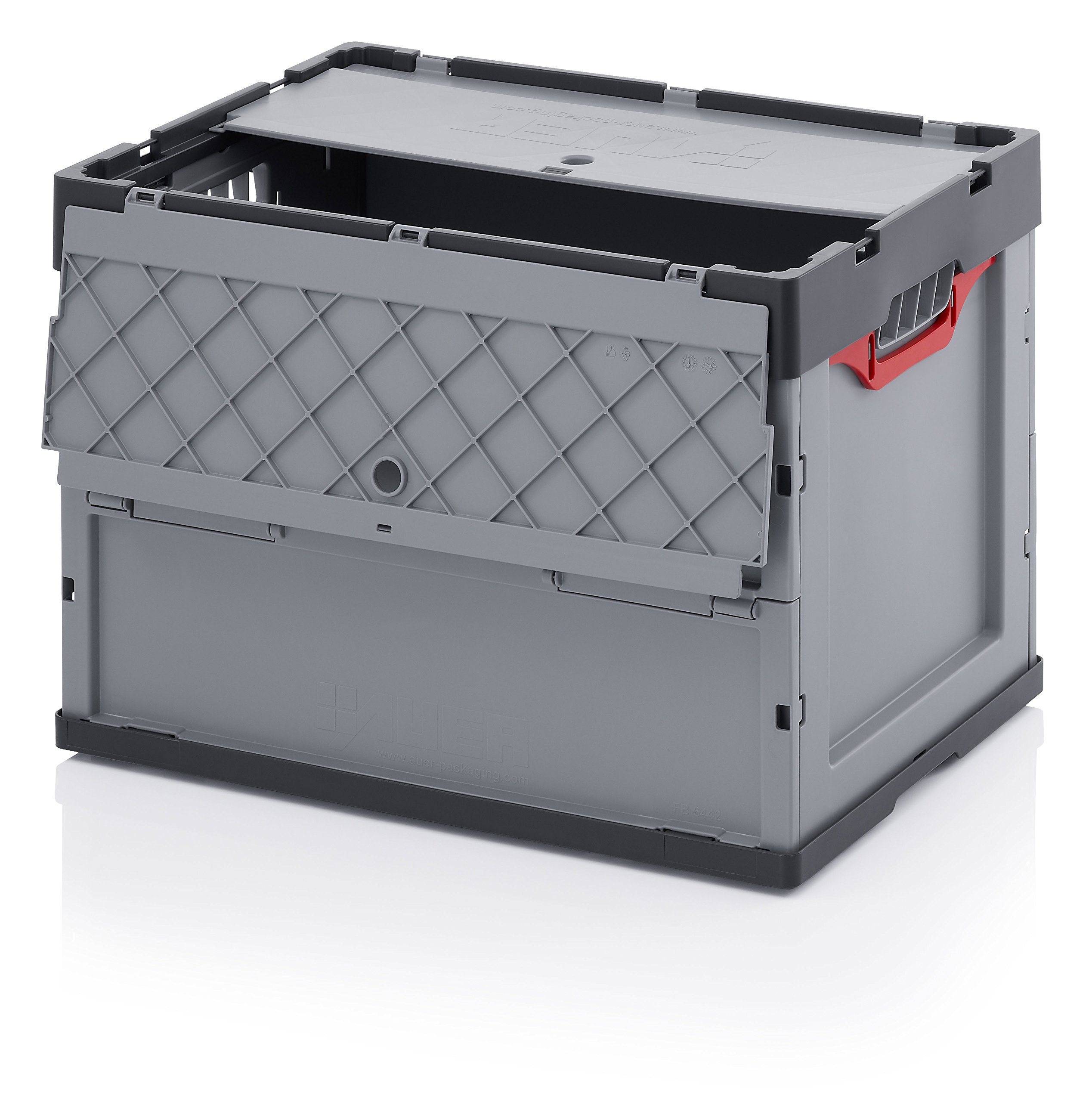 Auer Packaging 5x Profi-Faltbox 60 x 40 x 42 mit Deckel inkl. gratis Zollstock 5er Set