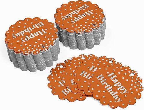 Miniatura 112 de Etiquetas colgantes para botellas de feliz cumpleaños, paquete de 100 unidades Blanco,Aqua Blue,Negro,Azul,Azul turquesa oscuro,Rosa