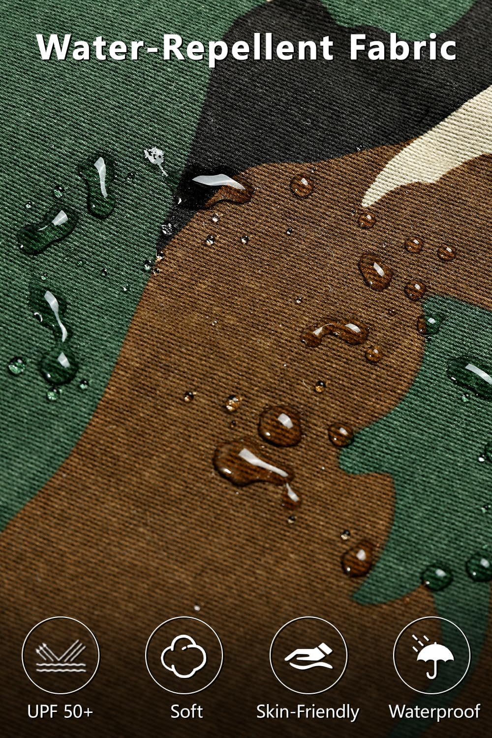 GINGTTO Mens Camo Cargo Pants Slim fit Camouflage Cargo Pants Joggers for Men Army - Image 9