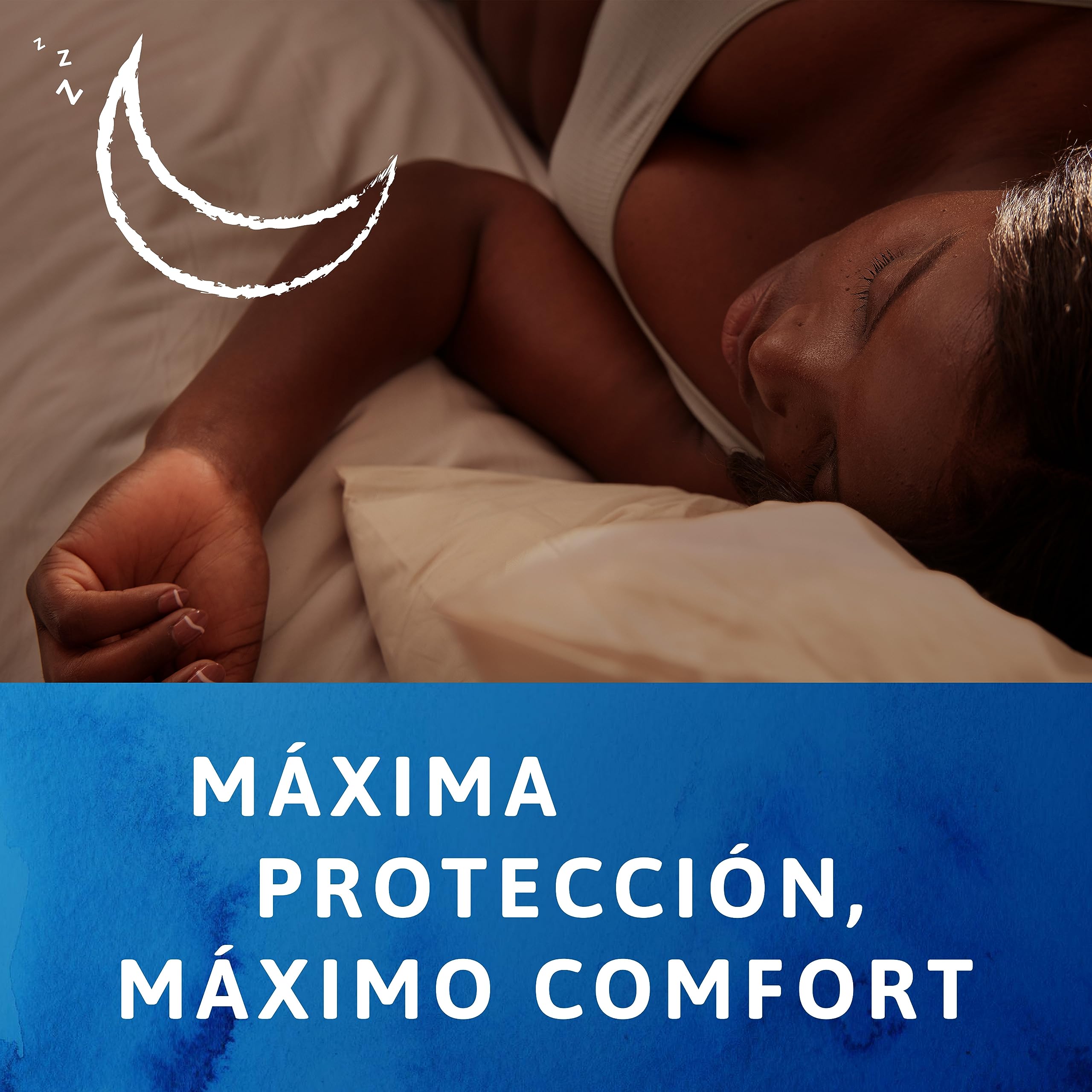 TENA Discreet Protect+ Maxi Night x48: Compresas Nocturnas para Mujeres - Máxima Protección y Confort al Acostarse, y Absorción con InstaDRY™ - Paquete Mensual de 48 unidades (6x8)