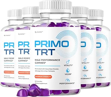 5 Pack Primo TRT Gummies - Official for Men Advanced Natural Formula, PrimoTRT Male Gummies for Maximum Performance & Support for Overall Wellness Reviews, Primos TRT Gummys for 5 Months