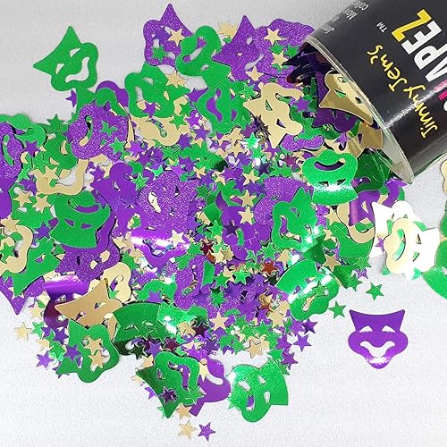 Miniatura 8 de Máscara de confeti - Mezcla de mascarada de arlequín - Paquete al por menor #8325 QS0