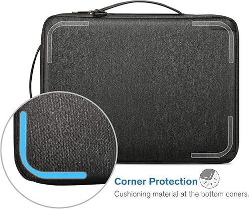 Miniatura 4 de FINPAC Bolsa de hombro para laptop MacBook AirPro de 13 pulgadas M2 2022, MacBook Pro M1 de 14 pulgadas, funda de transporte acolchada para tablet