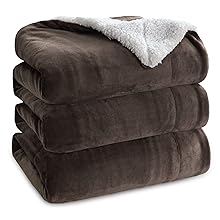 BEDSURE Kuscheldecke – Warm Sherpa Wolldecke & Sofadecke, Flauschig Sofaüberwurf Decke, Dicke Couchdecke, Fleecedecke, Flauschige Wohndecke für Couch, Braun, 220×240 cm, XXL