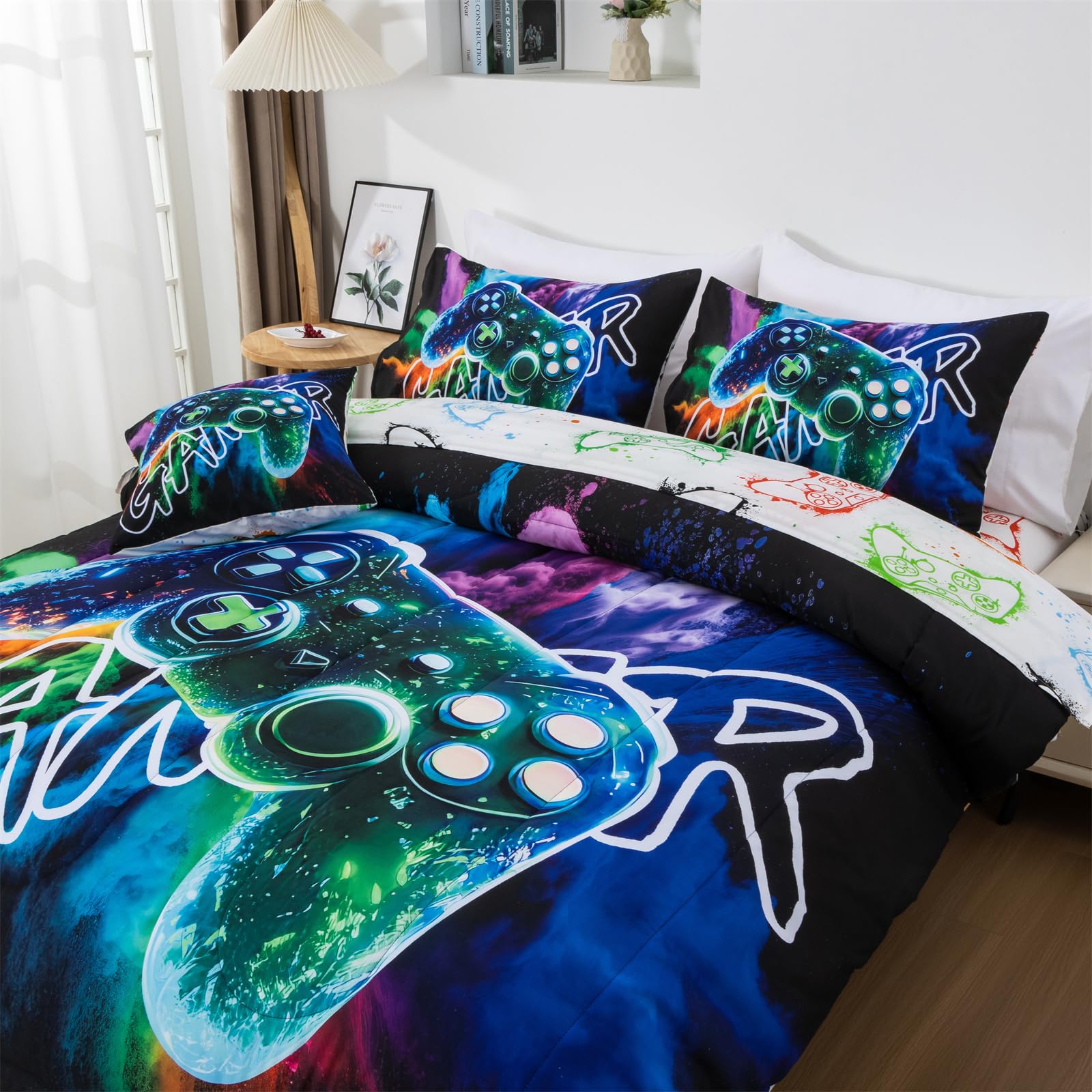 Set di biancheria da letto per bambini con volant 90x120 cotone 2 pezzi