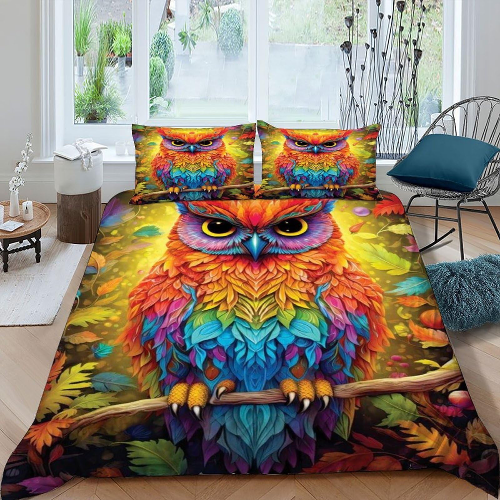 Parure de lit king 3 pièces parure lit microfibre housse de couette imprimée