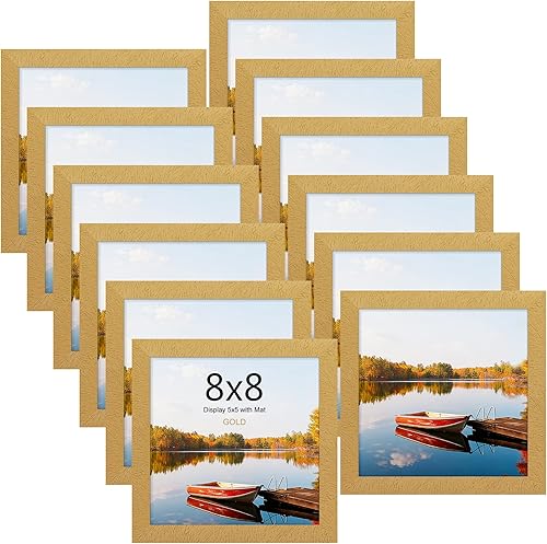 Miniatura 256 de Picrit - Juego de 12 portarretratos de 5 x 7 pulgadas para colgar en la pared o exhibir sobre una mesa, para fotos de 4 x 6 con paspartú o 5 x 7