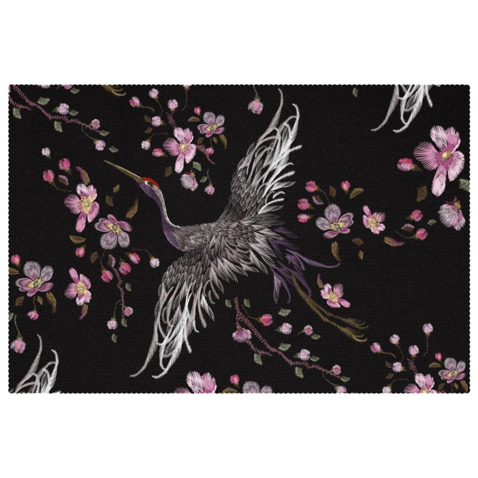 Set de table grue chinoise motif élégant pour sublimer vos dîners et repas de fête