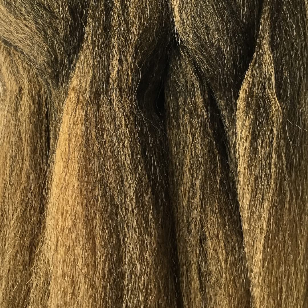 Braiding Hair | Pre-Stretched Braid Hair -100% Kanekalon | 48 Inches (6 Packs) Synthetic Hair Extension | Hot Water Setting - Ombre & Solid Hair Colors Like: #1b, #4, #27, #30, #T1b/27… (48 Inches, Om