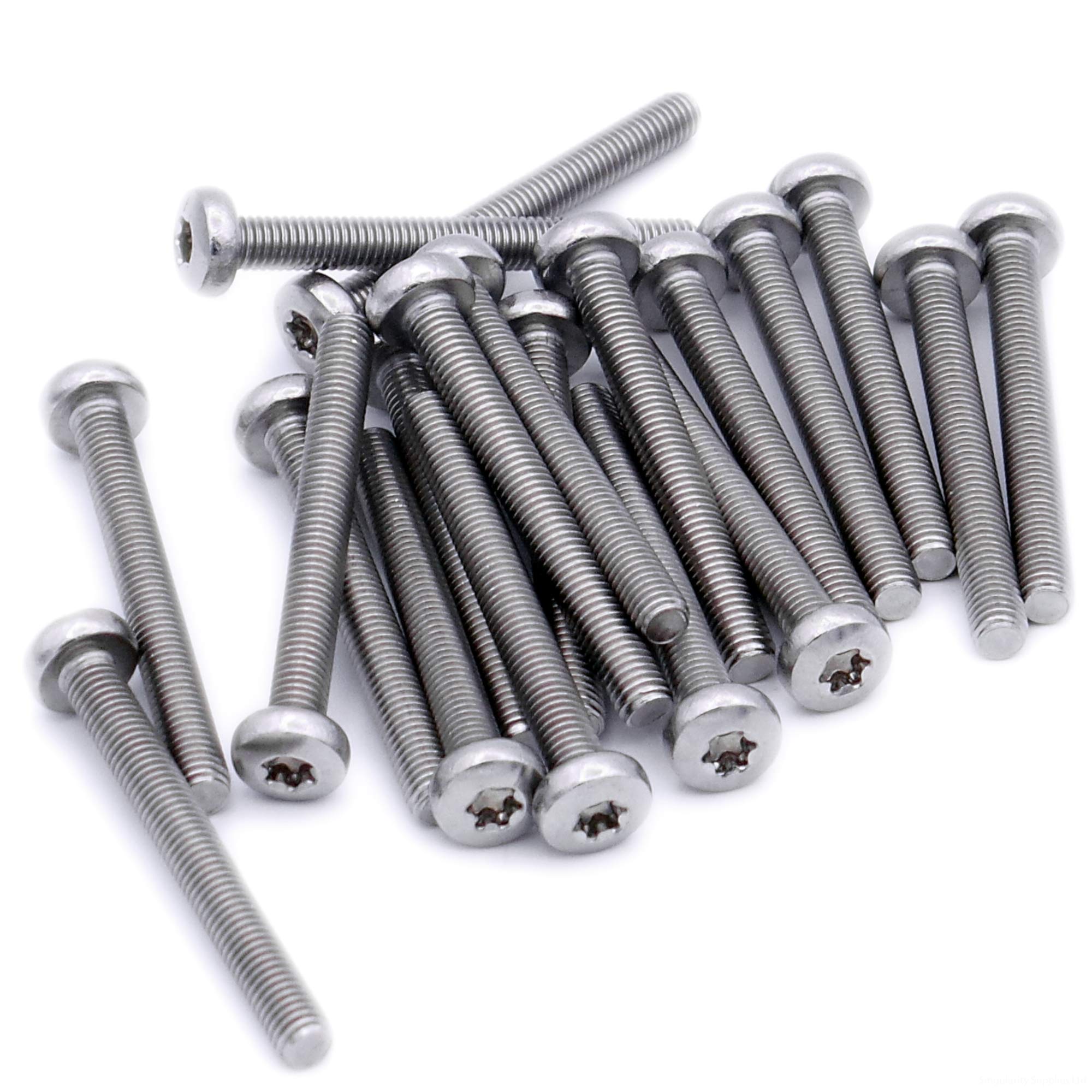 Singularity Supplies M4 (4Mm X 45Mm) Tx Pan Machine Screw (Bolt) - Stainless Steel (A2) (Pack Of 20)