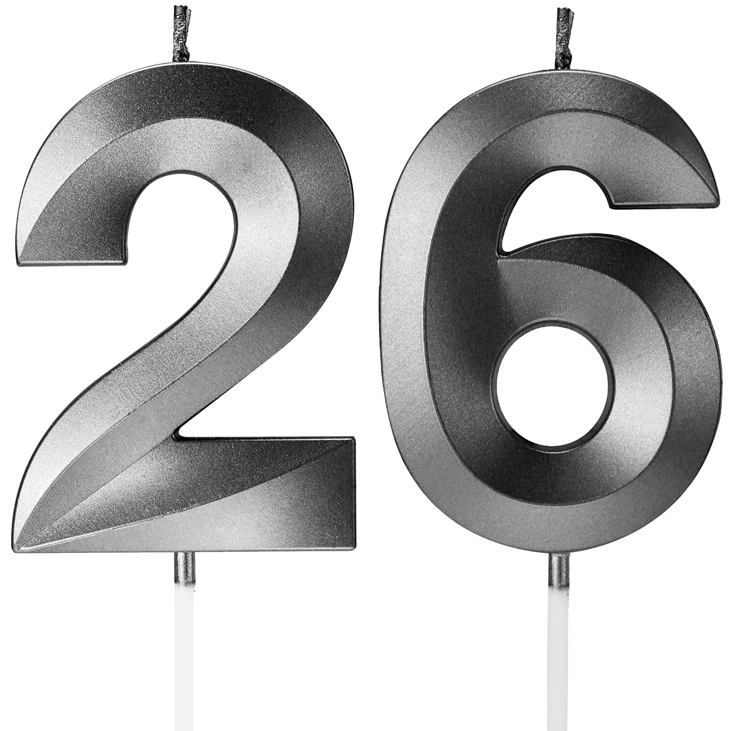 Birthday Candles Number Candles Age Year for Cakes Happy Birthday 3D Designed Wedding Anniversary Party Cake Topper Decorations