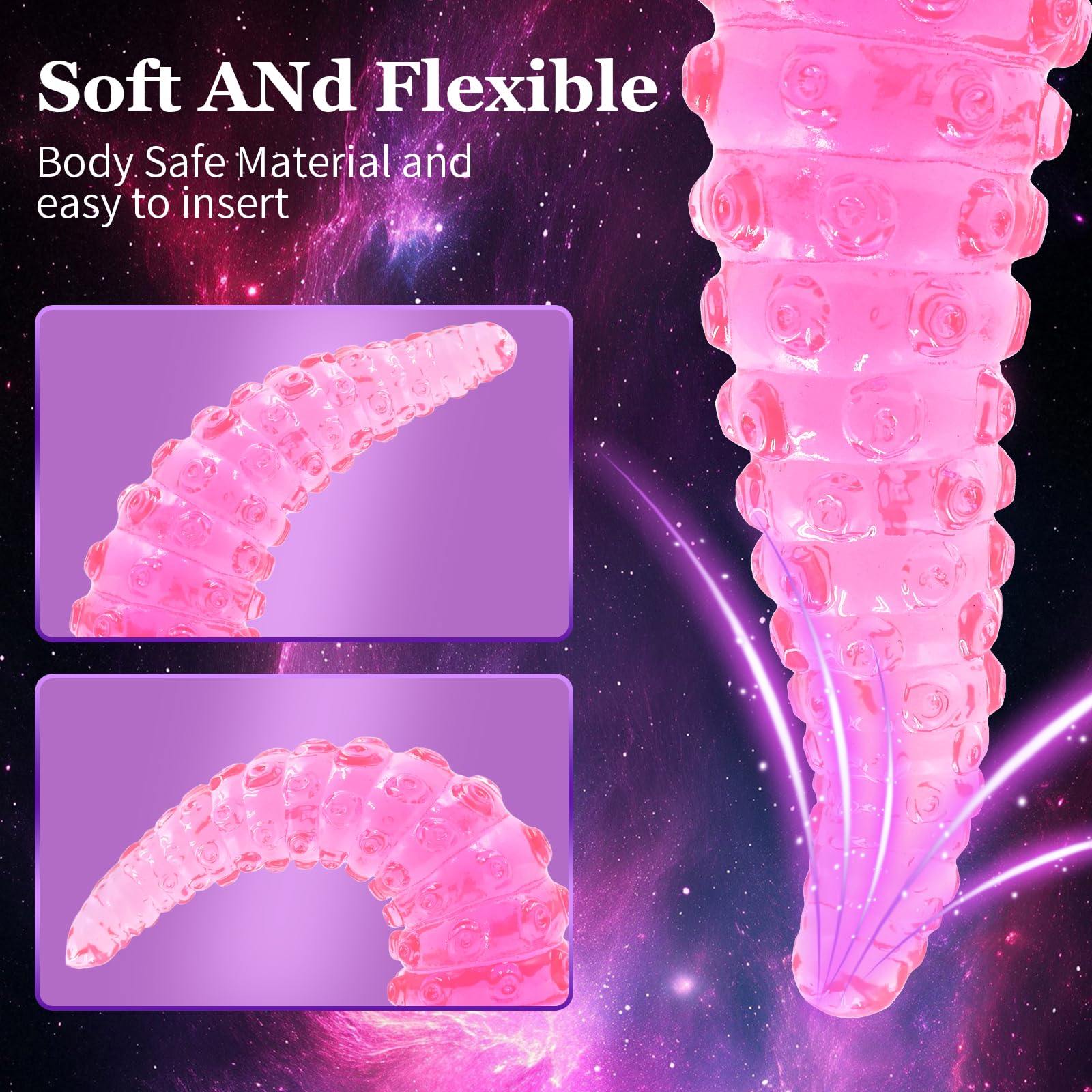 Tentacle Dildo 5.9in. Adult Sex Toys Realistic Monster Dildo Prostate Massager for Women Men Adult Sex Play(Pink)