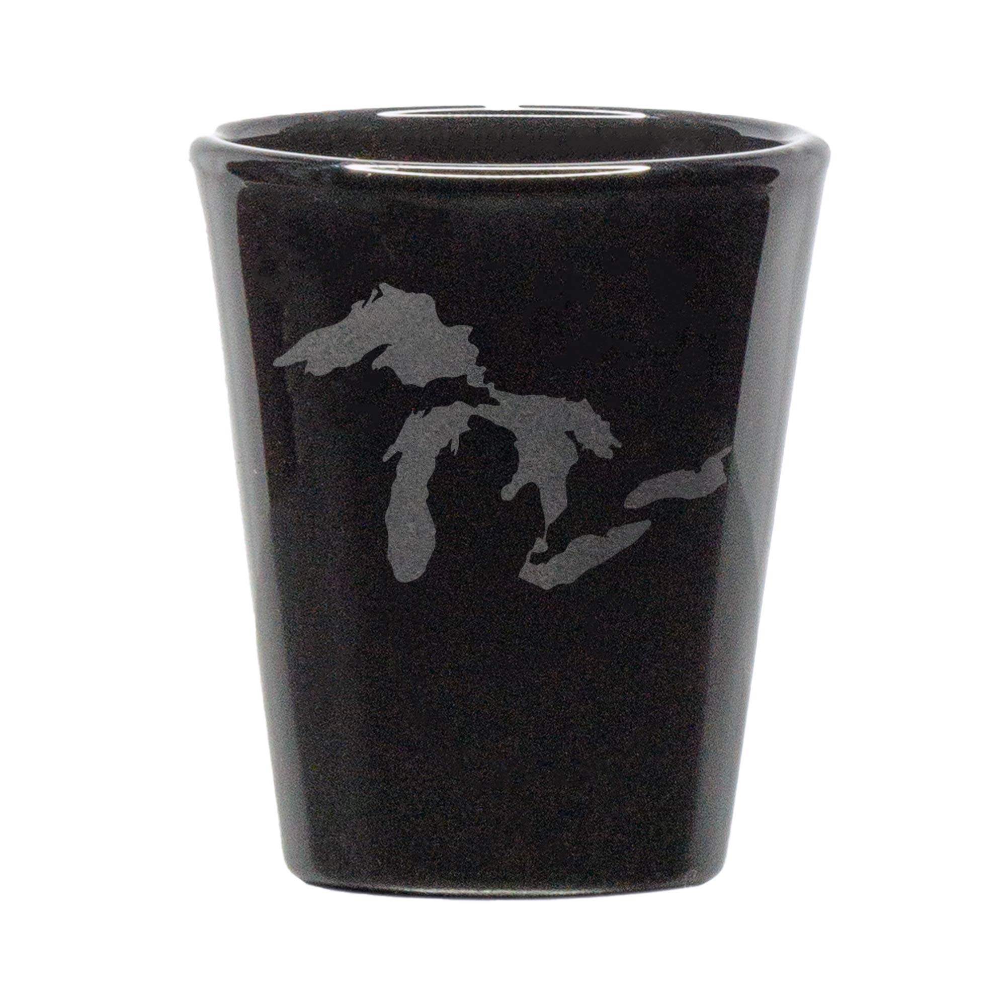 Great Lakes Shot Glass Black