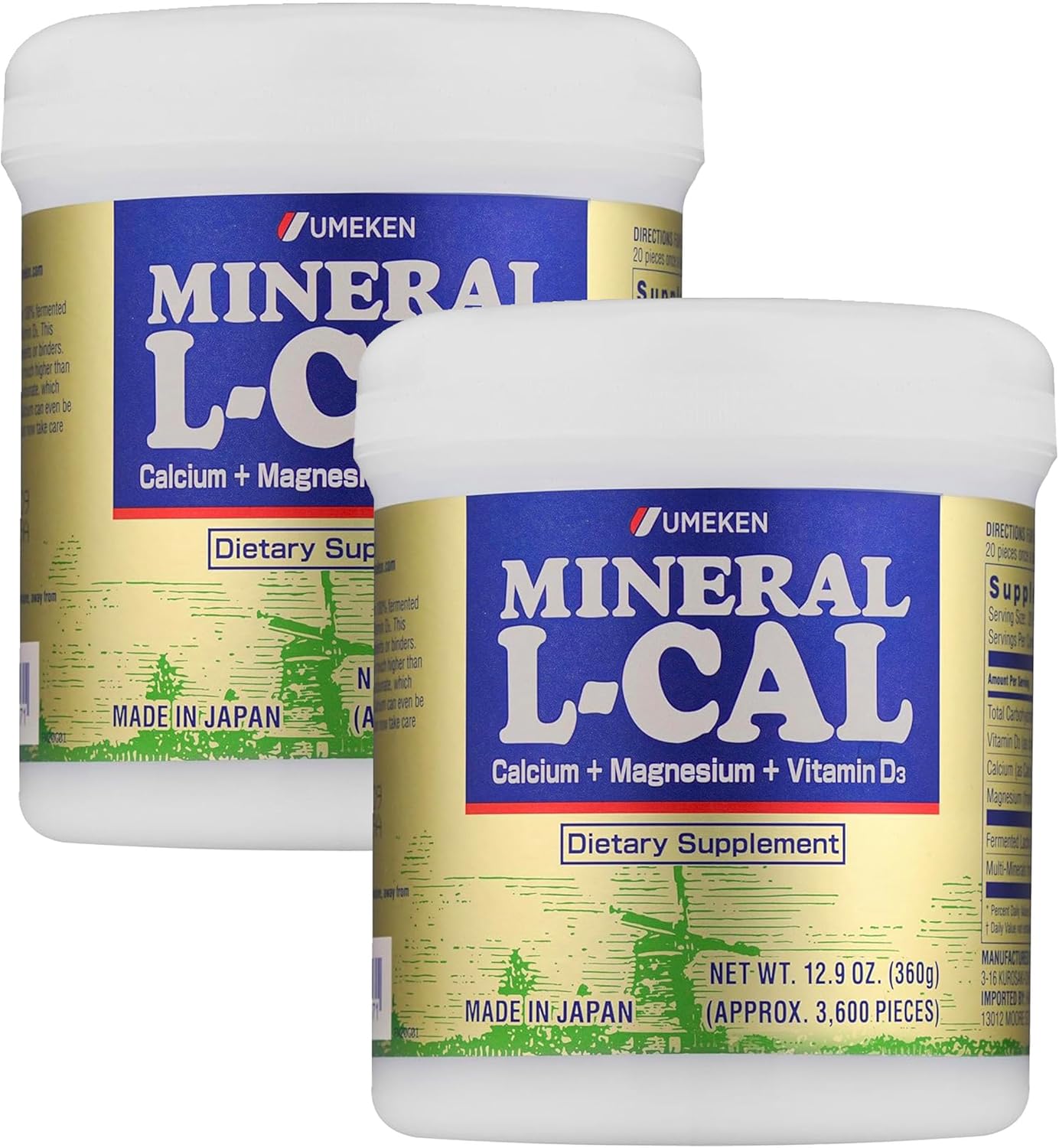 Mineral L-Cal Calcium with Vitamin D3, 12 Month Supply, Water Soluble Ball Format with Magnesium & Minerals, Fast Absorbing Calcium Magnesium D3 Supplement, 3,600 Balls per Bottle, 360g, Pack of 2 Mineral L-Cal Calcium with Vitamin D3, 12 Month Supply, Water Soluble Ball Format with Magnesium & Minerals, Fast Absorbing Calcium Magnesium D3 Supplement, 3,600 Balls per Bottle, 360g, Pack of 2