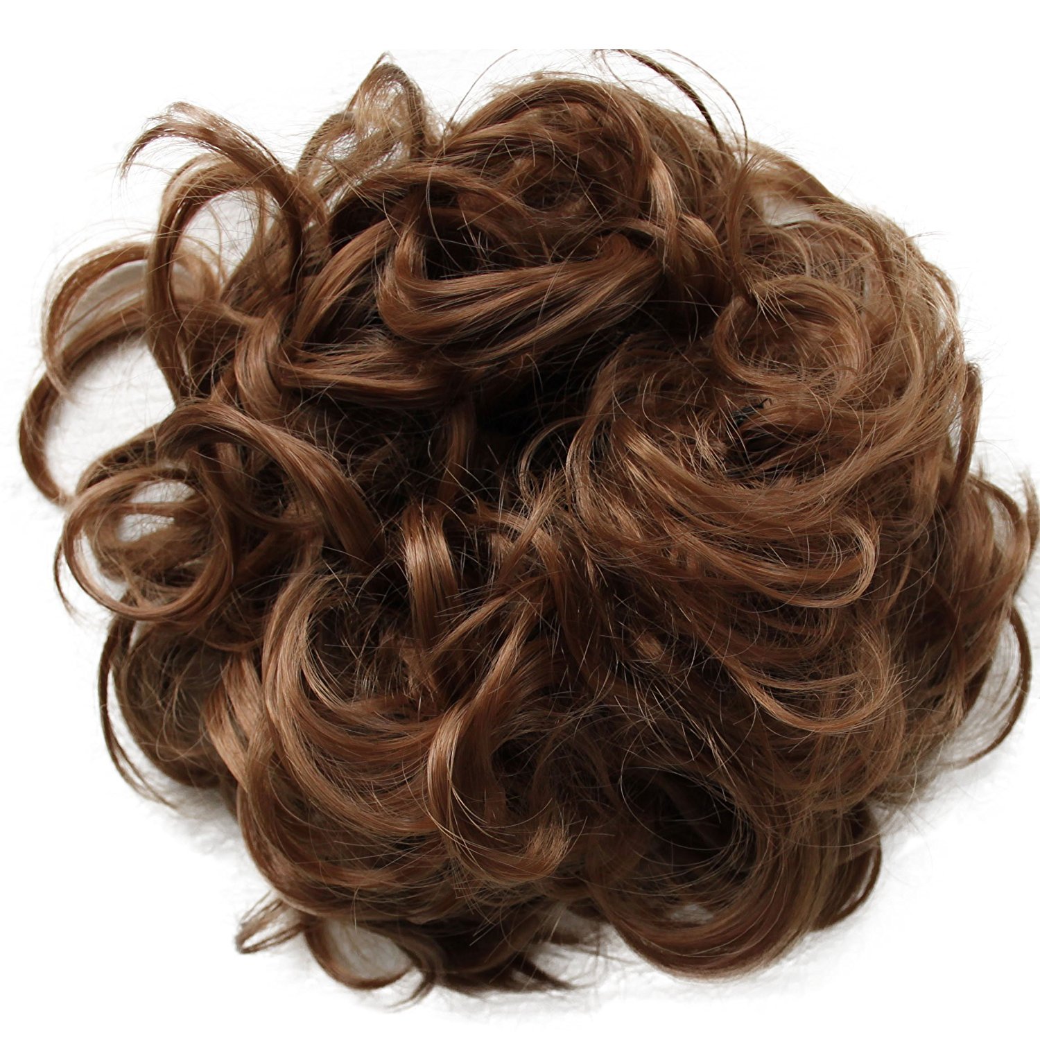 Caisha Xxl Posticcio Capelli Elastici Acconciature Da Sposa Voluminoso Riccio Chignon Marrone Medio HW2-image