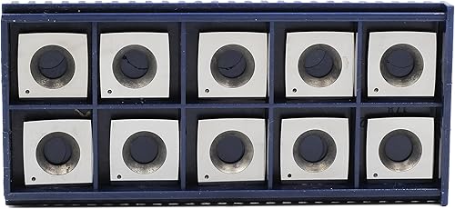 Miniatura 2 de 4" Radius Face R-3.937 in - Inserto cortador de repuesto de carburo de torneado de madera (0.591 in de largo x 0.591 in de ancho x 0.098 in de