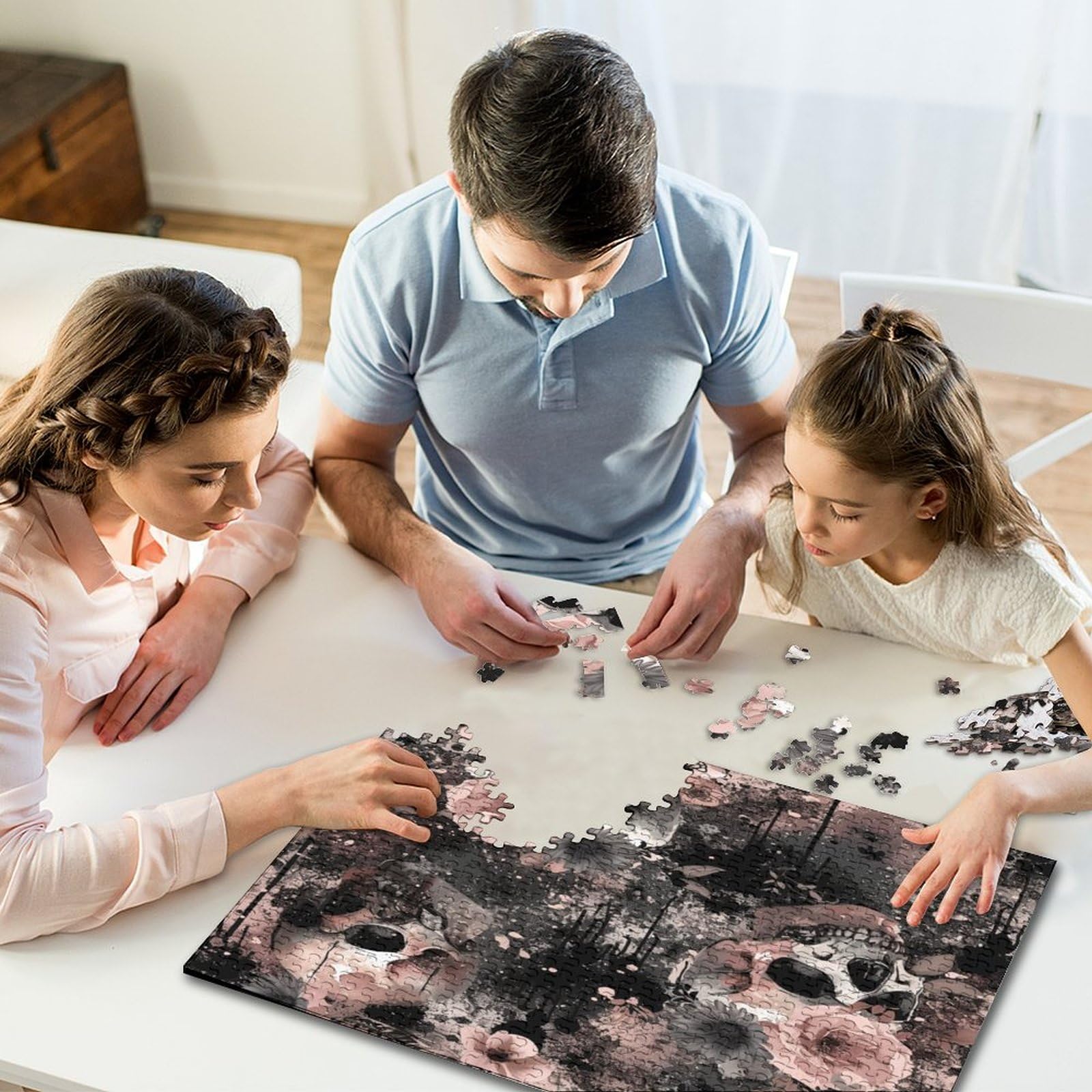 Czaszka Puzzle dla dorosłych 1000 sztuk Puzzle dla dorosłych 1000 sztuk Puzzle Prezent Świetny wybór dla miłośników puzzli do relaksu 1000 sztuk (75 x 50 cm)
